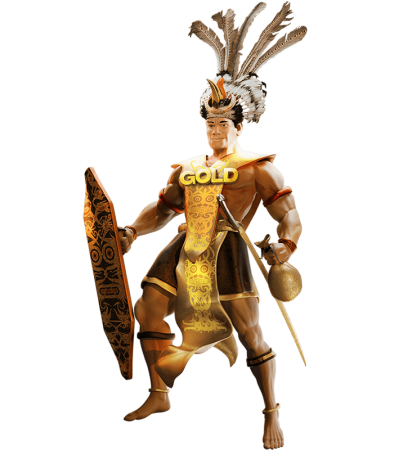 Maskot Raja Gold